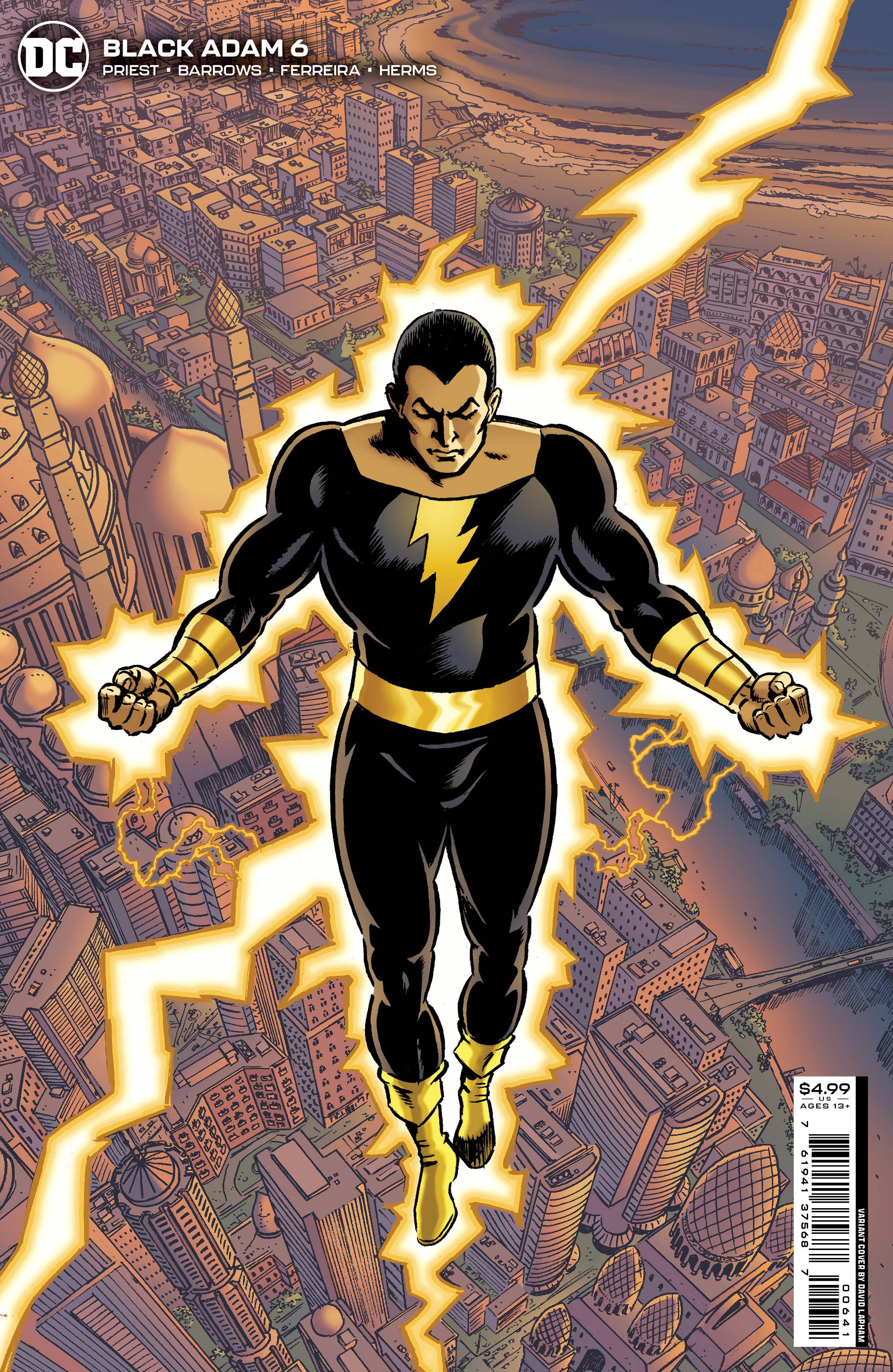 SEP223467 - BLACK ADAM #6 CVR C LAPHAM - Previews World